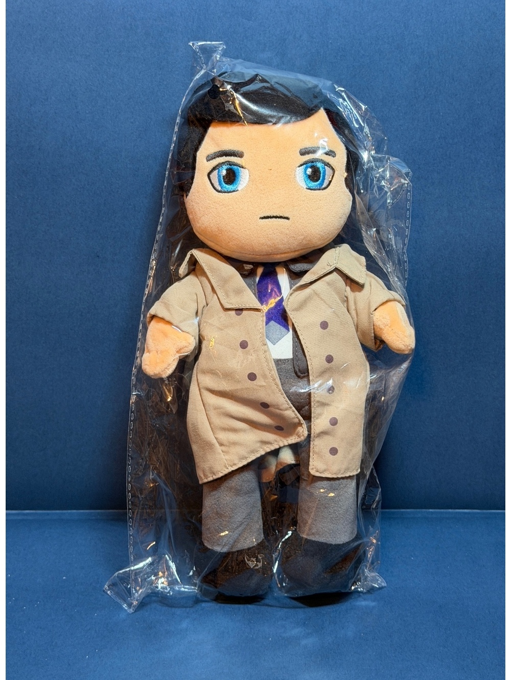 Castiel plushie -Supernatural. See pics for size.